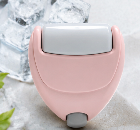 2-in-1 Heart Shaped Ice Roller — Face & Eye De-Puffing Massage Tool | LashliftCo