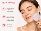 2-in-1 Heart Shaped Ice Roller — Face & Eye De-Puffing Massage Tool | LashliftCo