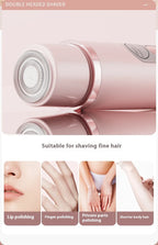 Dual-Head Painless Electric Shaver for Women — Cordless Hair Removal Device | LashliftCo