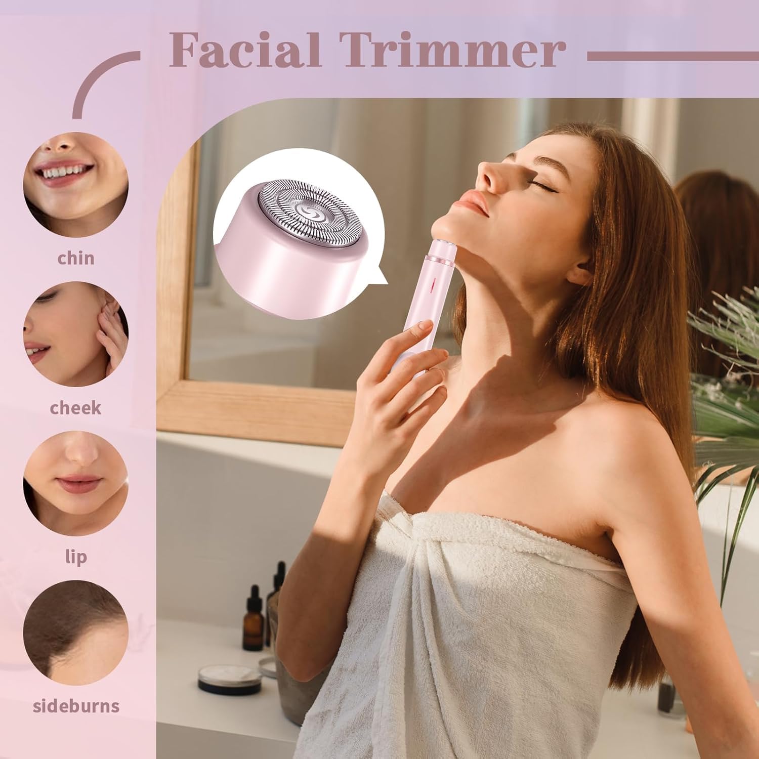 Dual-Head Painless Electric Shaver for Women — Cordless Hair Removal Device | LashliftCo