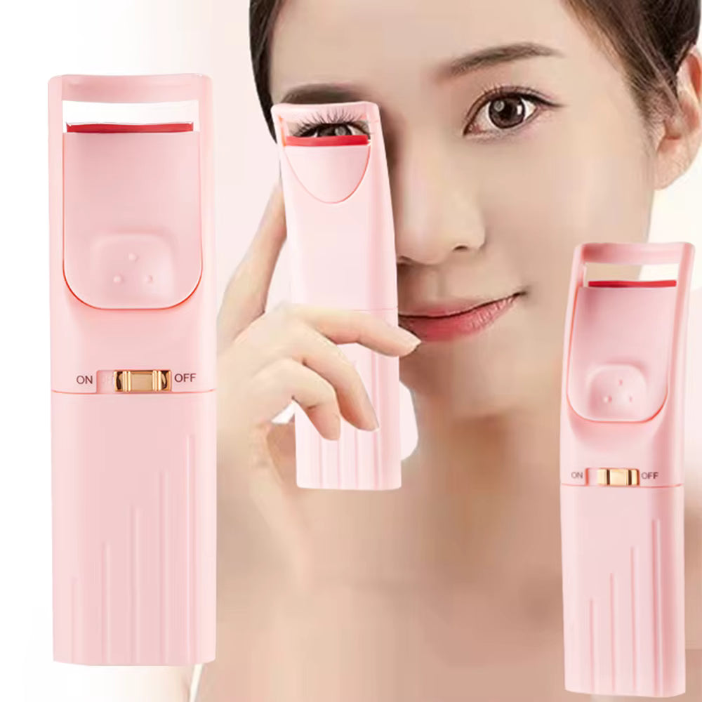 Heated Electric Eyelash Curler — USB Rechargeable Beauty Tool