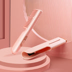 GlowStyle 2-in-1 Portable Hair Curler Straightener Travel Friendly