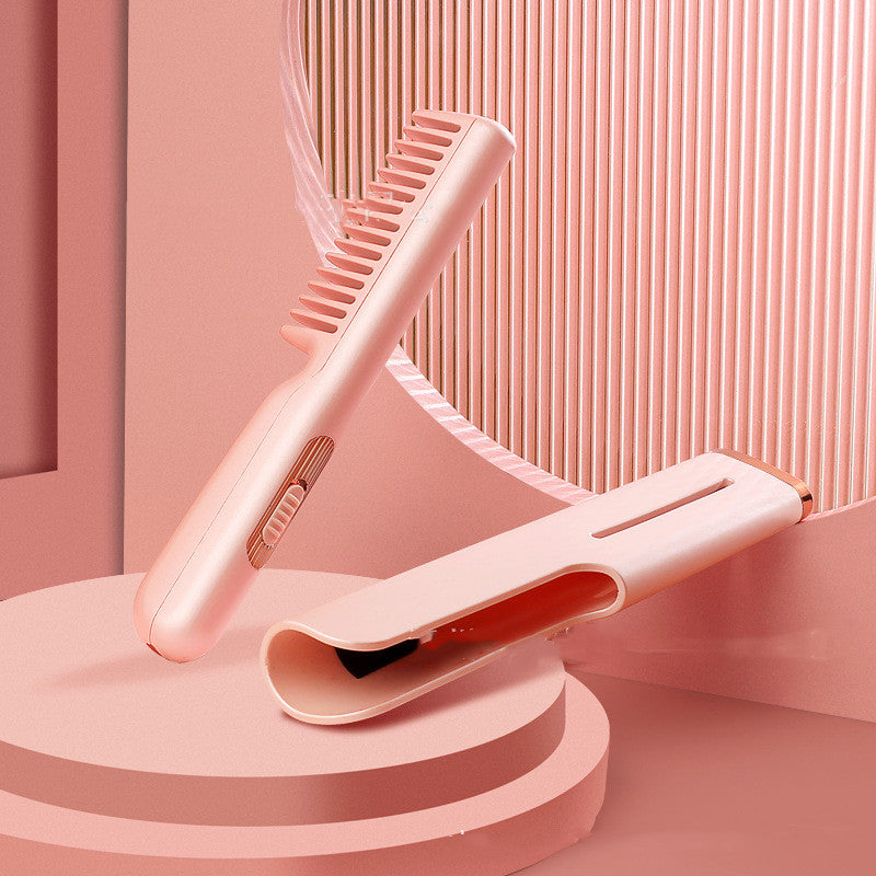GlowStyle 2-in-1 Portable Hair Curler Straightener Travel Friendly