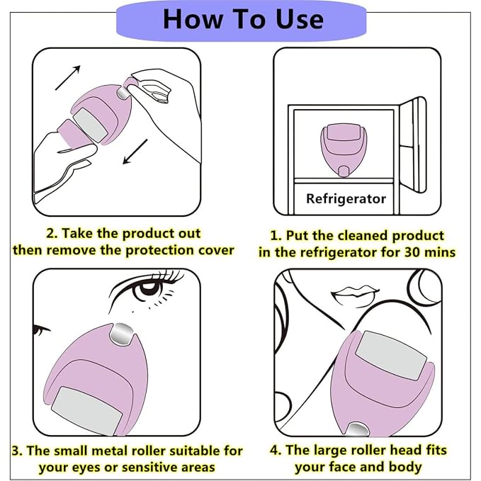 2-in-1 Heart Shaped Ice Roller — Face & Eye De-Puffing Massage Tool | LashliftCo