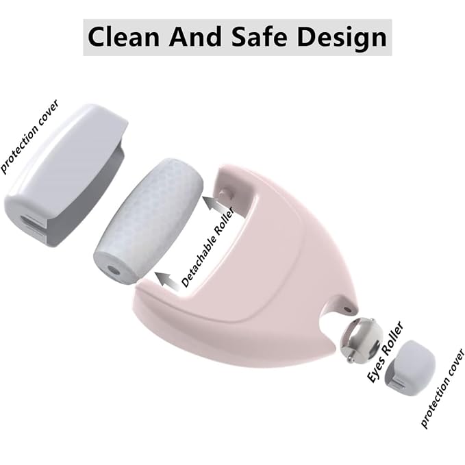 2-in-1 Heart Shaped Ice Roller — Face & Eye De-Puffing Massage Tool | LashliftCo