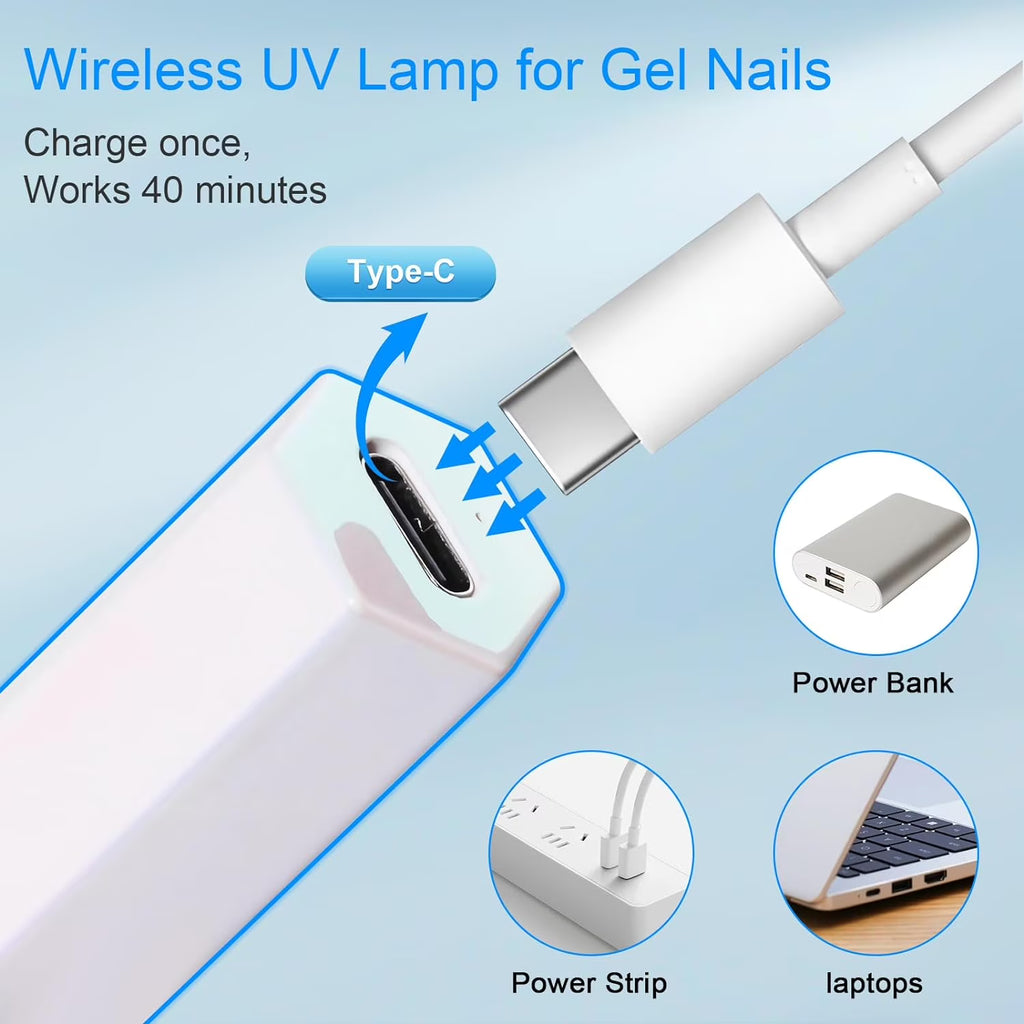 Mini UV Nail Lamp — Portable Gel Nail Dryer for Salon-Perfect Nails at Home | LashliftCo